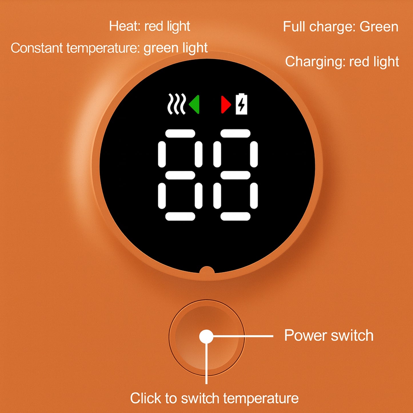 Portable Baby Bottle with Rechargeable Warmer